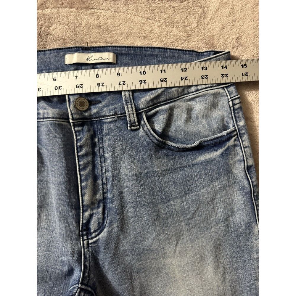 KANCAN Women's Blue Mid rise Skinny Light Wash Size 29 - Picture 6 of 9